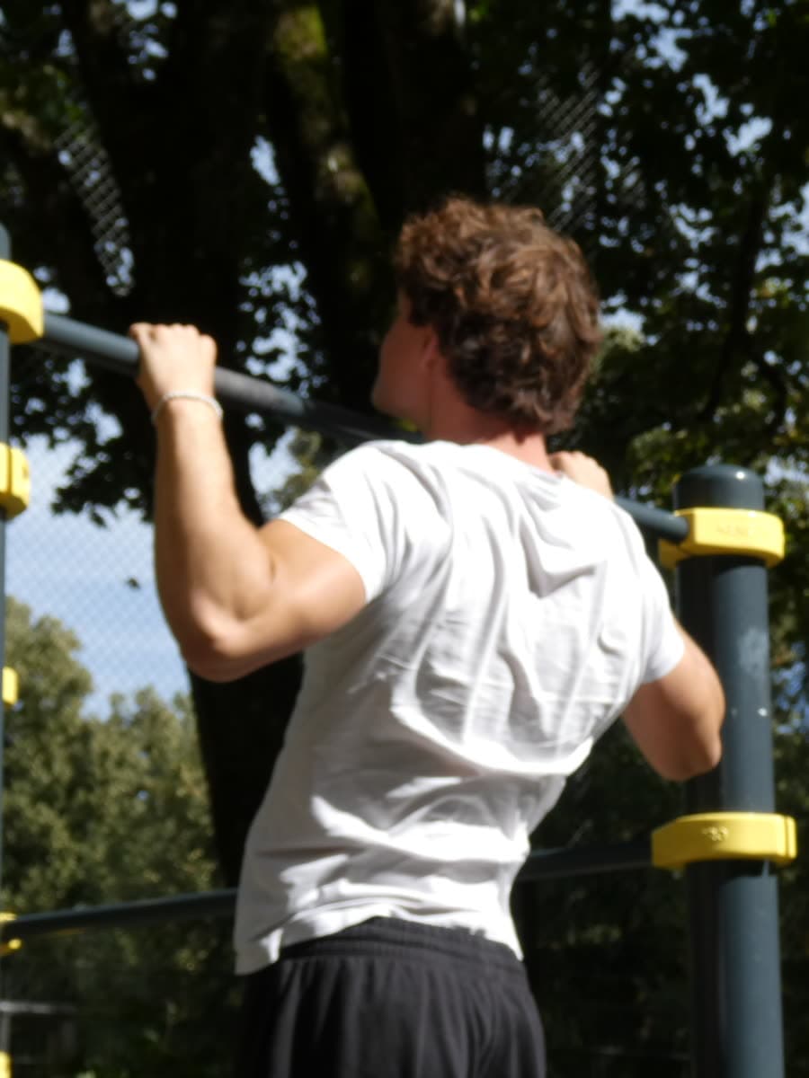 Zeno Baumeister beim Training